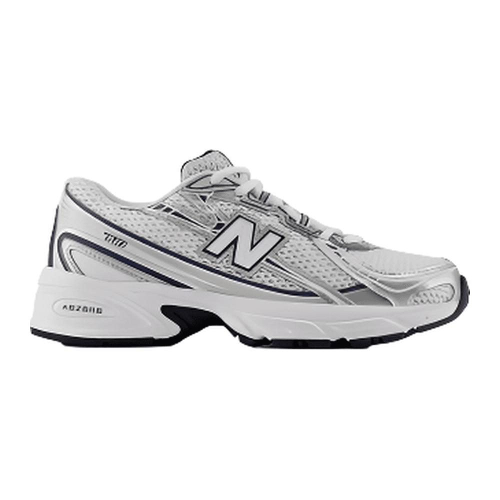 New Balance 740 أبيض وفضي وكحلي 1