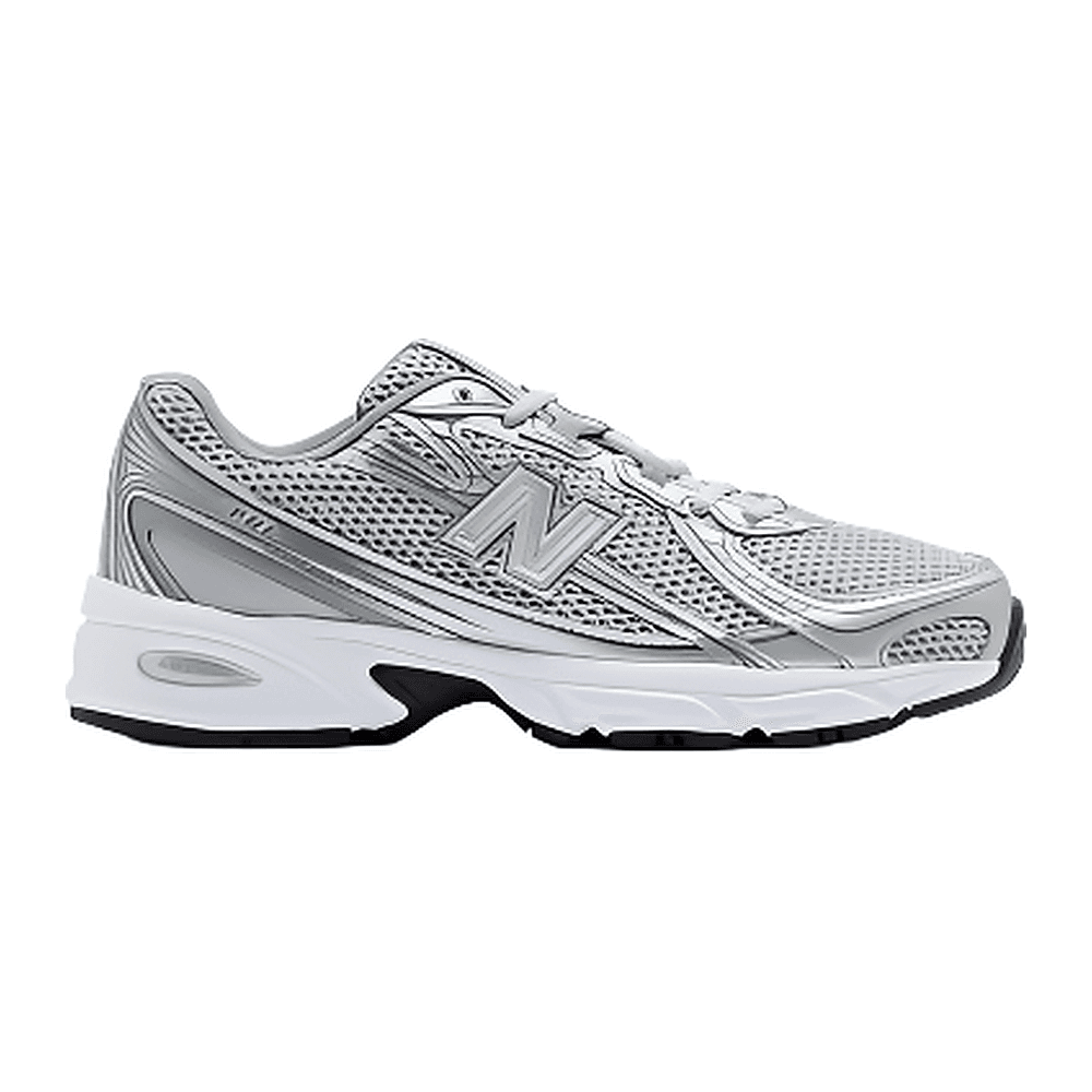 New Balance 740 أبيض وفضي معدني 1