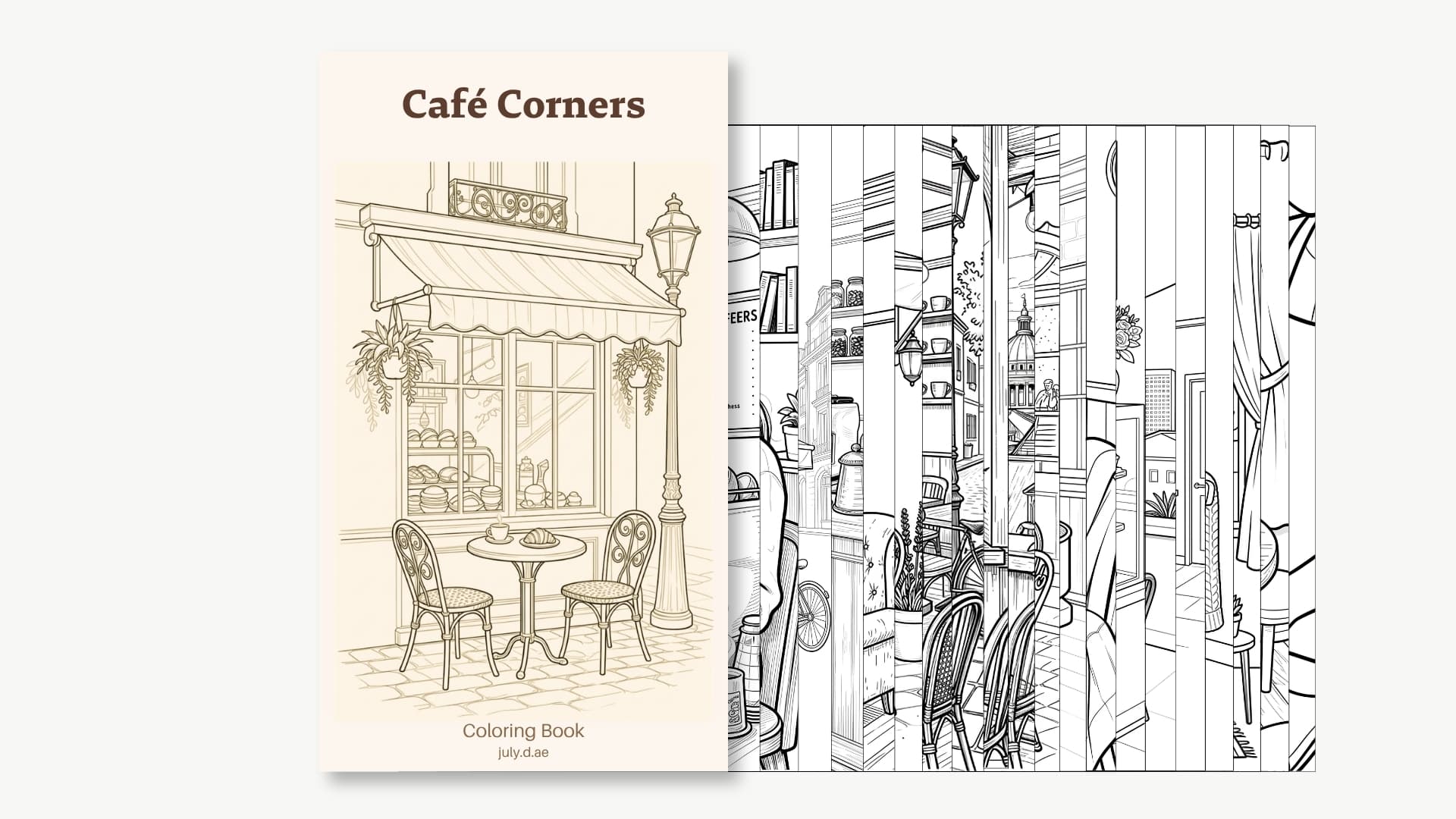 Café Corners Coloring Book 1
